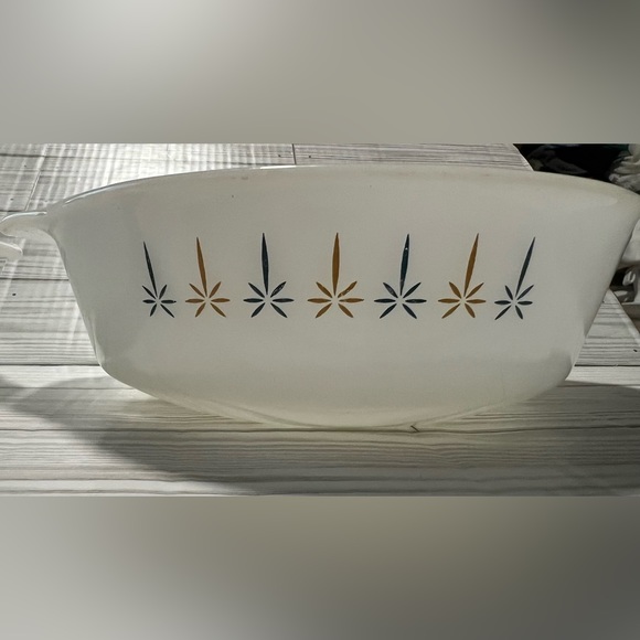 Anchor Hocking Fire King MCM Candle Glow White Glass 2pc Set - Picture 3 of 7